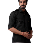 Stylish White Hunting Shirt Blue Strip - Premium Cotton Outdoor Wear | Jaipurio